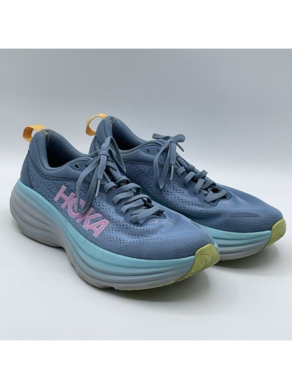 HOKA Bondi 8 Women’s Size 8.5 B Shadow Dusk Blue Running Walking Shoes 1127952